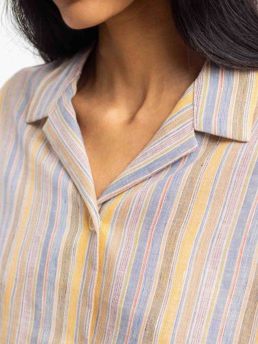 glore Rotholz Cropped Bowling Shirt Multi Meist gekauft