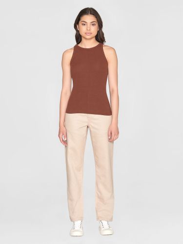 glore Knowledge Cotton Apparel Racer Rib Top Online Shopping