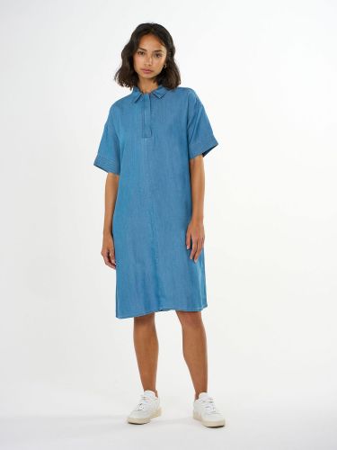 glore Knowledge Cotton Apparel A-Shape denim dress Super Rabatt
