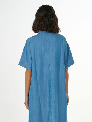 glore Knowledge Cotton Apparel A-Shape denim dress Super Rabatt
