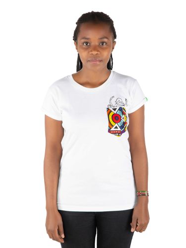 glore Kipepeo NYANI Frauen T-Shirt 50% Rabatt mit kostenlosem Versand