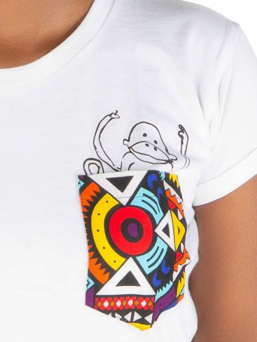 glore Kipepeo NYANI Frauen T-Shirt 50% Rabatt mit kostenlosem Versand
