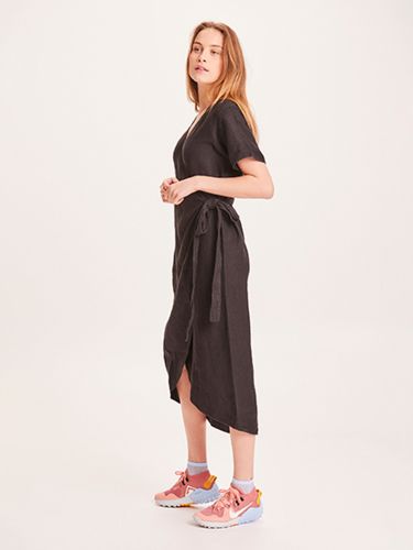 glore Knowledge Cotton Apparel ORCHID linen wrap dress Valentinstagsangebot