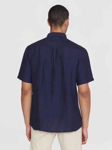glore Knowledge Cotton Apparel Regular Linen Short Sleeve Shirt Super Rabatt