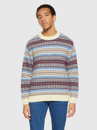 glore Knowledge Cotton Apparel Knitted Fair Isle Crew Neck Fabrik Onlineshop