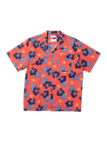 glore Nudie Jeans Arthur Flower Hawaii Shirt Zeitlich begrenztes Angebot