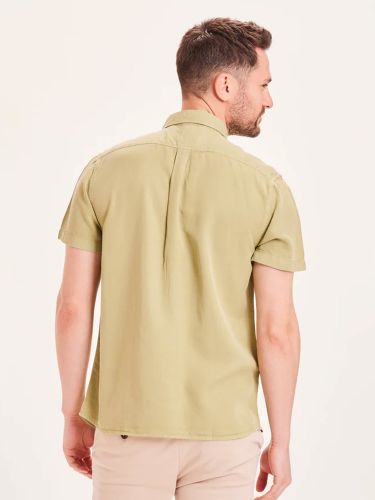 glore Knowledge Cotton Apparel LARCH Tencel garment dyed SS custom fit shirt Schlussverkauf
