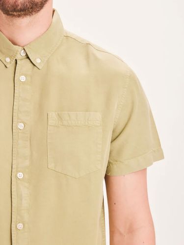 glore Knowledge Cotton Apparel LARCH Tencel garment dyed SS custom fit shirt Schlussverkauf