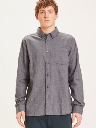 glore Knowledge Cotton Apparel ELDER Regular Fit Melange Flannel Shirt Muttertagsangebot