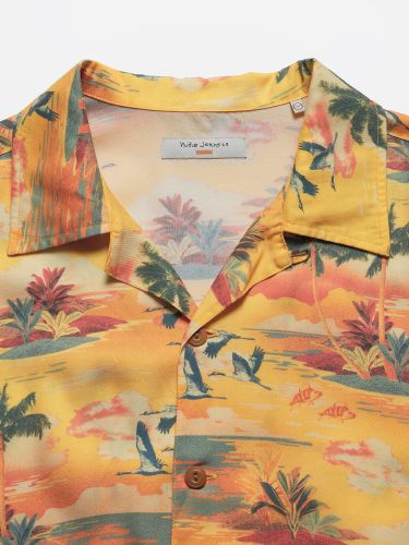 glore Nudie Jeans Arvid Hawaii Shirt Riesige Ersparnisse