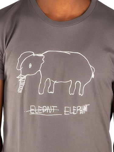 glore Kipepeo Clothing Shirt Elephant Charcoal Herren Kostenlose Rückgabe