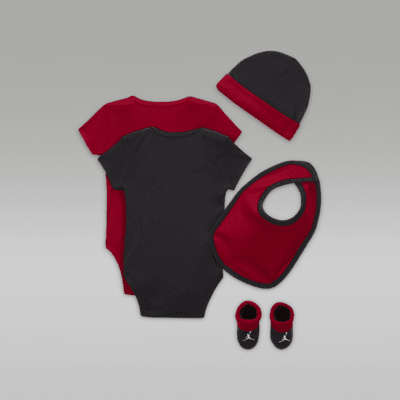 Jordan 5-Piece Core Gift SetFünfteiliges Bodysuit-Set für Babys Begrenzte Freigabe