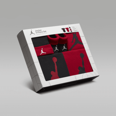 Jordan 5-Piece Core Gift SetFünfteiliges Bodysuit-Set für Babys Begrenzte Freigabe
