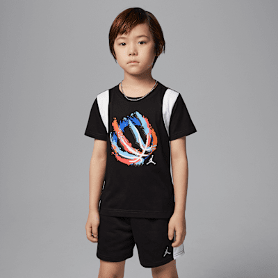 JordanBball Fire Mixed zweiteiliges Shorts-Set (jüngere Kinder) Online Shopping