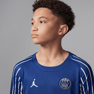 Paris Saint-Germain 2024/25 Stadium FourthJordan langärmliges Replika-Fußballtrikot mit Dri-FIT-Technologie (ältere Kinder) Räumungsverkauf