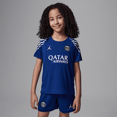 Paris Saint-Germain 2025 Stadium FourthJordan Replica dreiteiliges Fußballtrikot-Set (jüngere Kinder) Riesige Ersparnisse