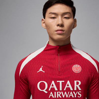 Paris Saint-Germain Strike Elite FourthJordan Dri-FIT ADV Fußball-Drill-Oberteil aus Strickmaterial (Herren) Kostenlose Rückgabe