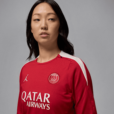 Paris Saint-Germain Strike FourthJordan Dri-FIT Fußball-Strickoberteil mit Rundhalsausschnitt (Damen) Nur für heute