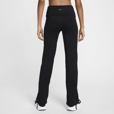 Nike OneDri-FIT-Hose mit umschlagbarem hohem Bund (Damen) Saisonschlussverkauf