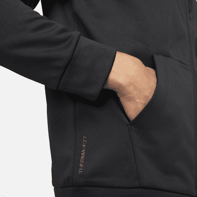 Nike ThermaTherma-FIT Fitness-Oberteil mit durchgehendem Reißverschluss für Herren Fabrikladen