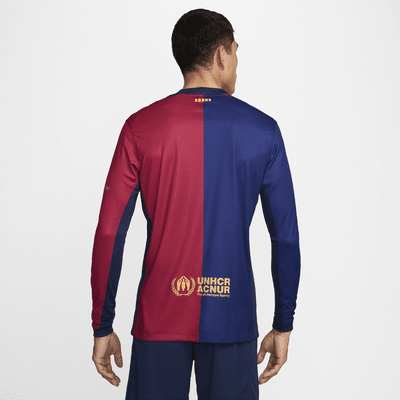 FC Barcelona 2024/25 Stadium HomeNike Replika-Longsleeve-Fußballtrikot mit Nike Dri-FIT-Technologie (Herren) Nur für heute