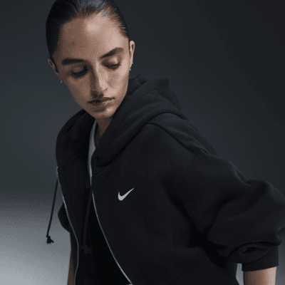 Nike Sportswear Phoenix Fleeceweite verkürzte Kapuzenjacke (Damen) Große Rabatte