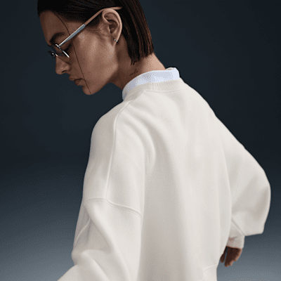 NikeCourt Phoenix FleeceOver-Oversized-Sweatshirt mit Rundhalsausschnitt (Damen) Kostenloser Versand international
