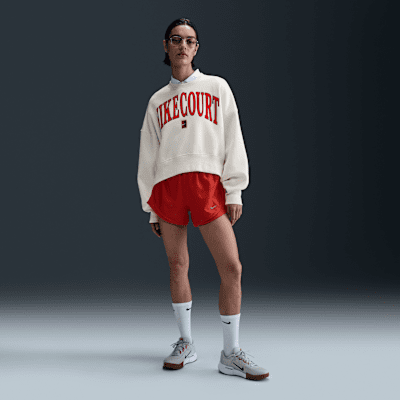NikeCourt Phoenix FleeceOver-Oversized-Sweatshirt mit Rundhalsausschnitt (Damen) Kostenloser Versand international