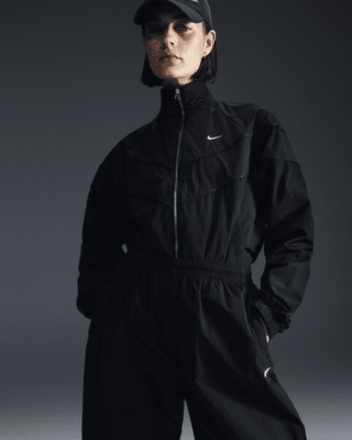 Nike WindrunnerLockere UV-Webjacke mit durchgehendem Reißverschluss (Damen) Rabatte dieses Monats