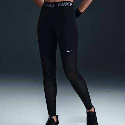 Nike ProLeggings in voller Länge mit Mesh-Einsatz (Damen) Heißer Verkauf