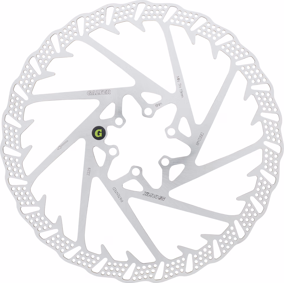 GALFER Fixed Disc Shark 2 mm MTB 6-Loch Bremsscheibe Neueste Mode