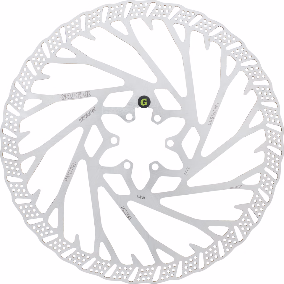 GALFER Fixed Disc Shark 2 mm MTB 6-Loch Bremsscheibe Neueste Mode