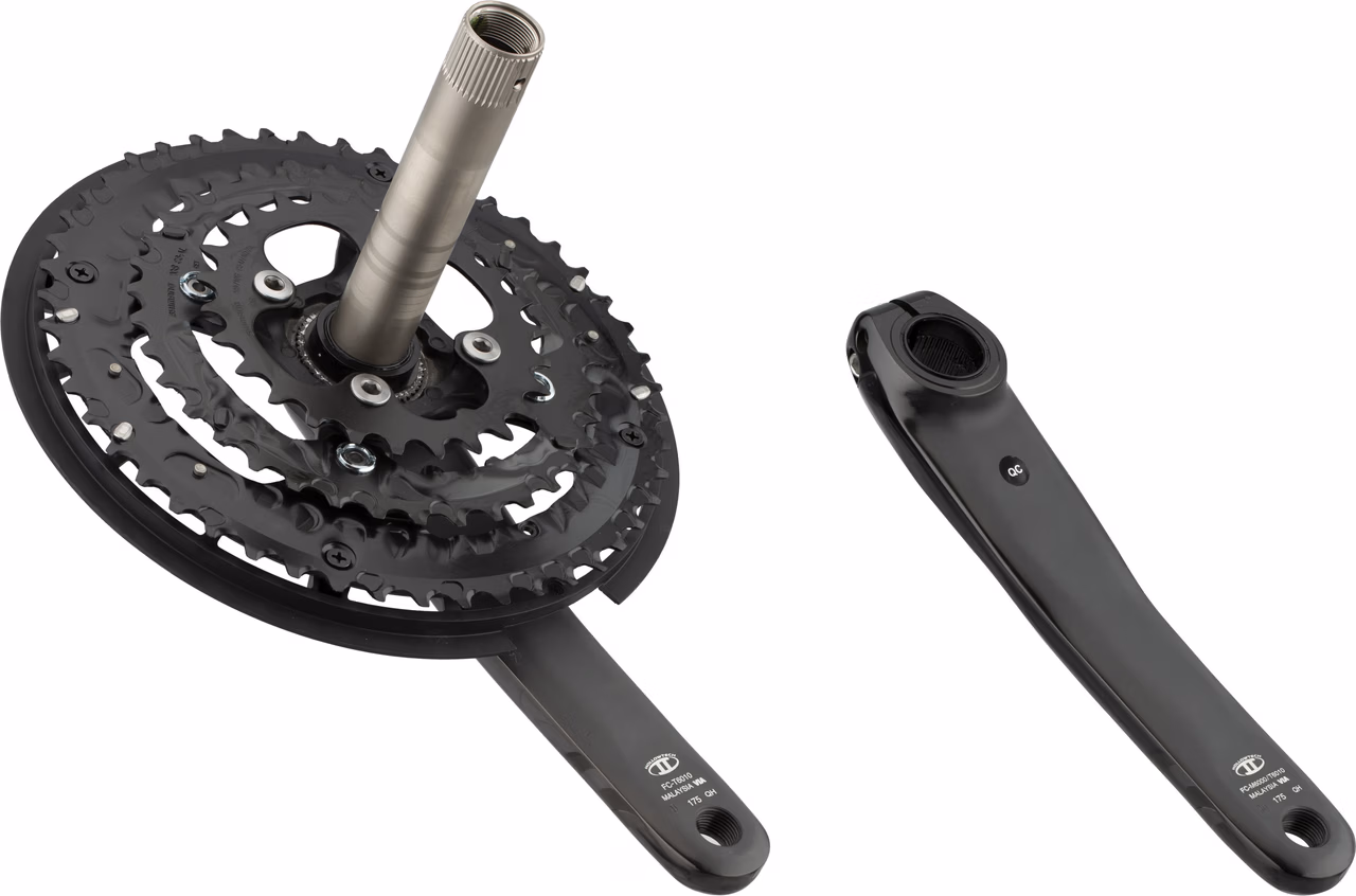 Shimano Deore Kurbelgarnitur FC-T6010 Hollowtech II mit Kettenschutzring Große Rabatte