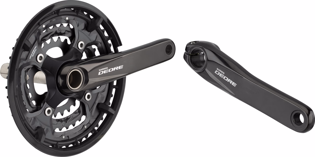 Shimano Deore Kurbelgarnitur FC-T6010 Hollowtech II mit Kettenschutzring Große Rabatte