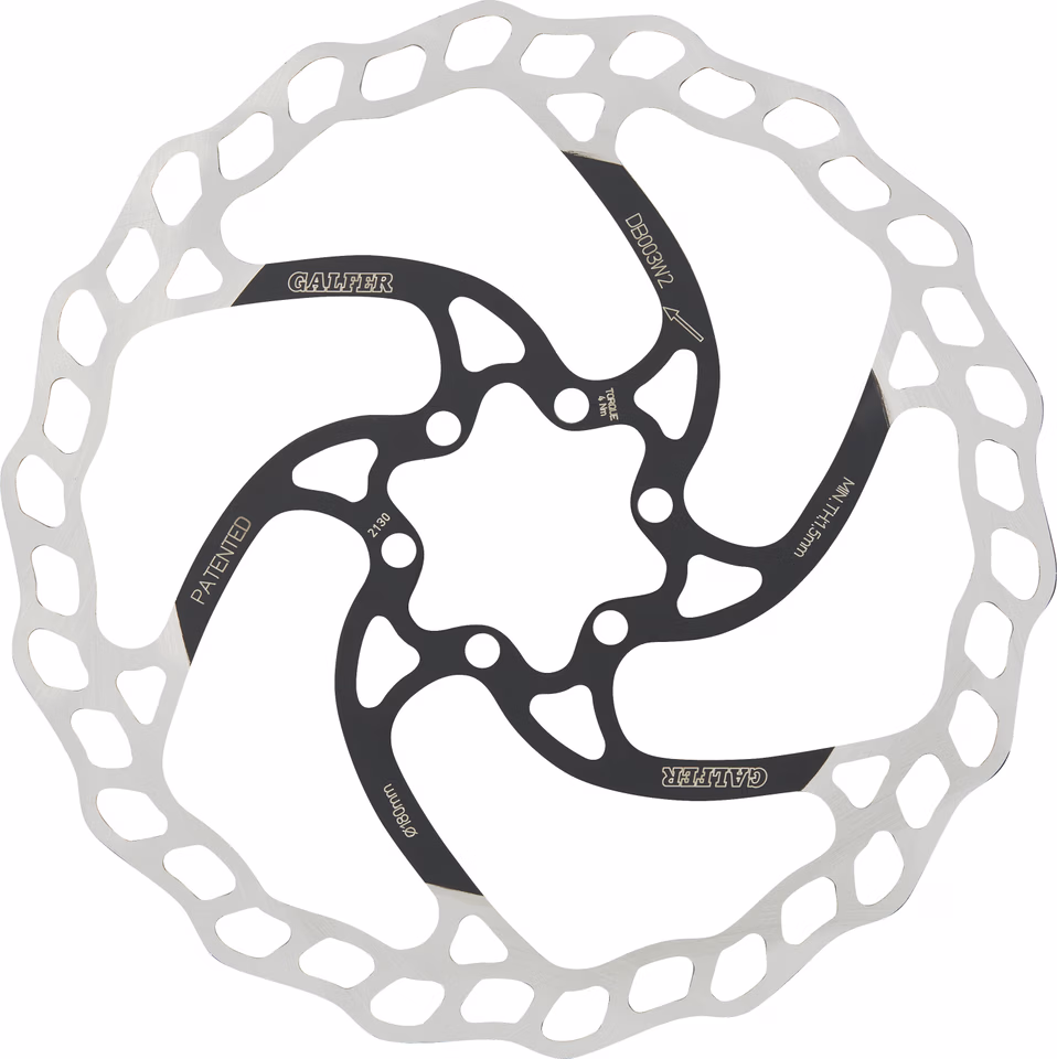 GALFER Fixed Disc Wave 2 mm MTB 6-Loch Bremsscheibe Günstiger Verkauf