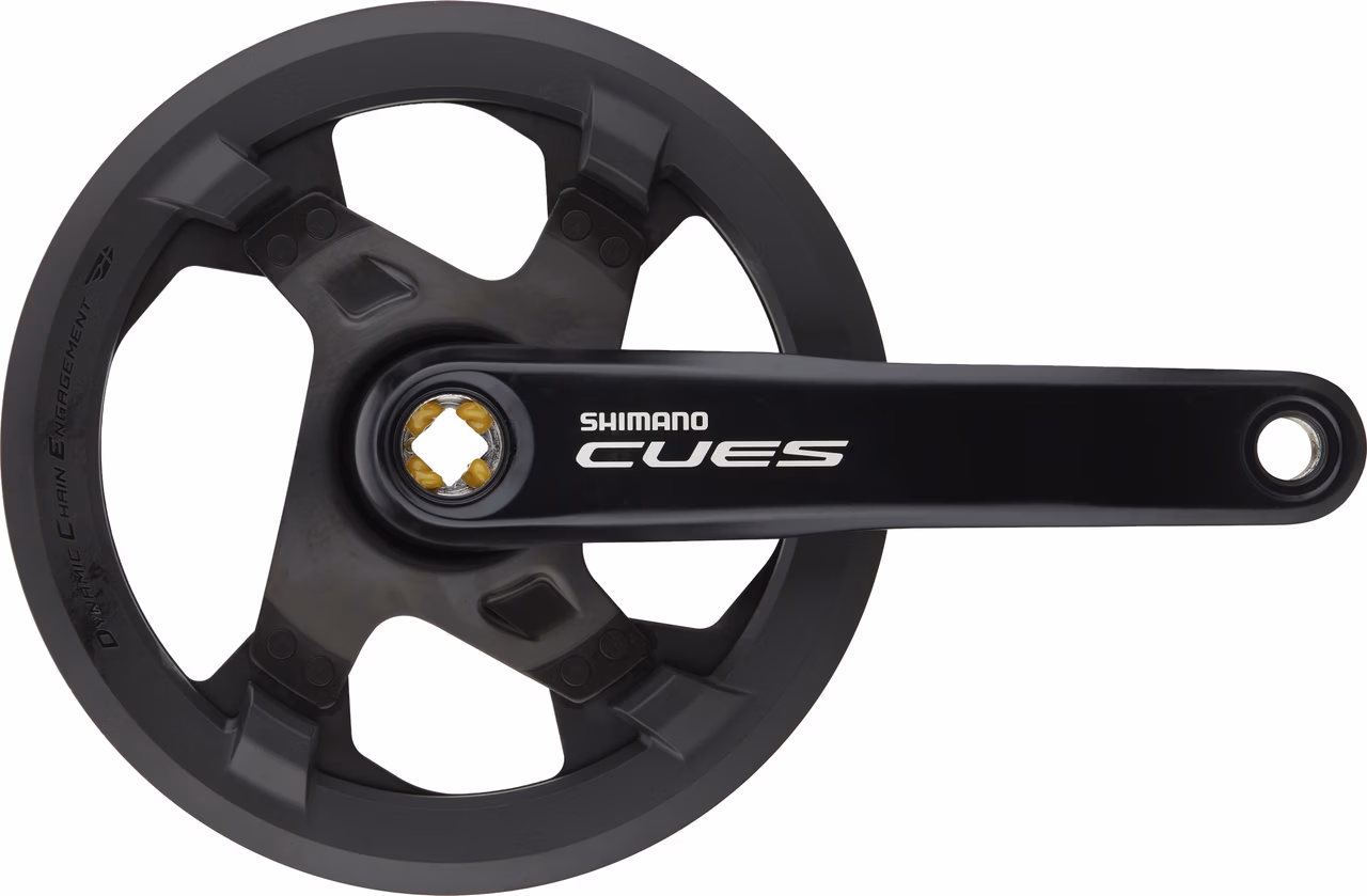 Shimano CUES Kurbelgarnitur FC-U4000-1 Vierkant mit Kettenschutzring Fabrikpreis