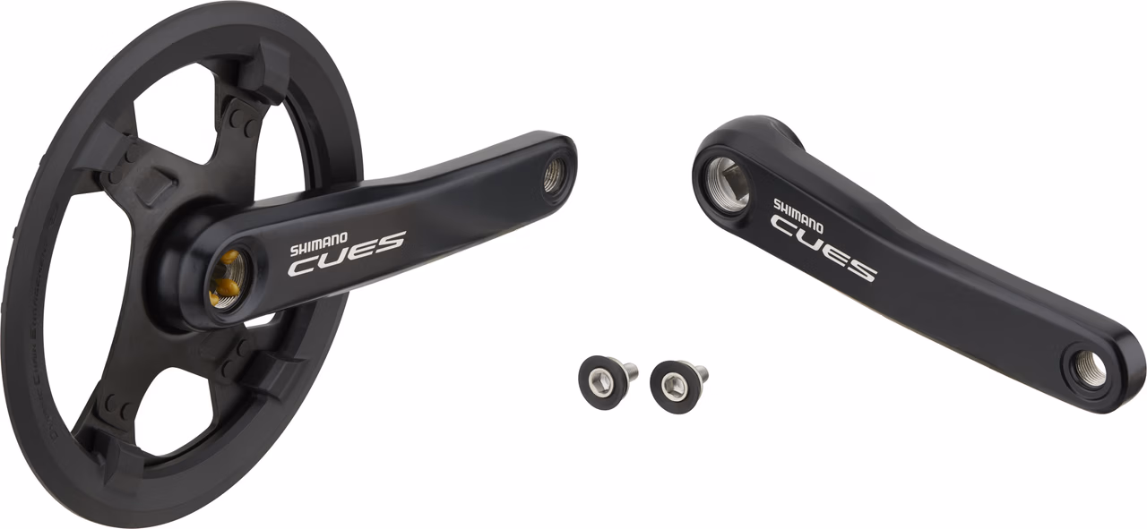 Shimano CUES Kurbelgarnitur FC-U4000-1 Vierkant mit Kettenschutzring Fabrikpreis