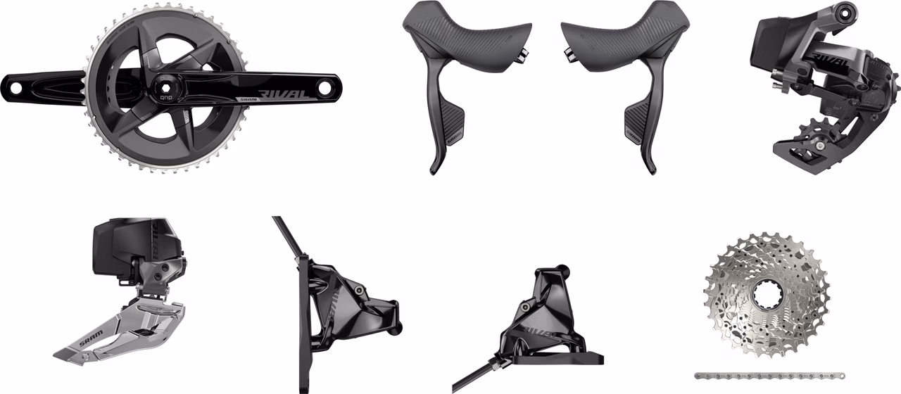 SRAM Rival eTap AXS HRD FM Gruppe 2x12-fach 33-46 Valentinstagsangebot
