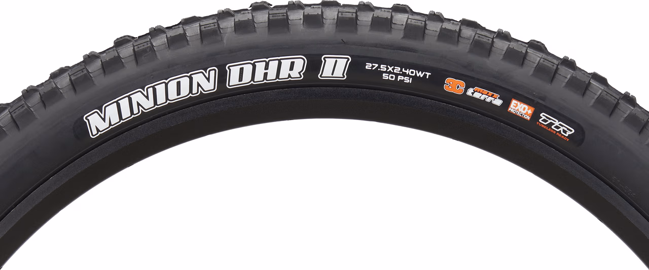 Maxxis Minion DHR II 3C MaxxTerra EXO+ WT TR 27 5" Faltreifen Black Friday
