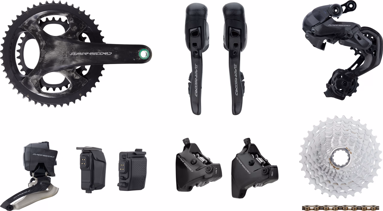 Campagnolo Super Record Wireless Gruppe 2x12-fach 34-50 140/160 - bike-components Kostenlose Rückgabe