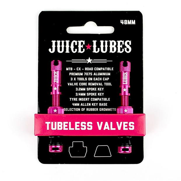 Juice Lubes Tubeless Valves 48mm Pink Bis zu 55% Rabatt